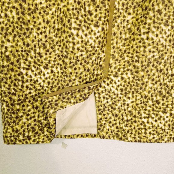 Ann Taylor Loft Brown Cream Animal Print Casual Mini Skirt Size 6 Minimalist - Picture 3 of 6
